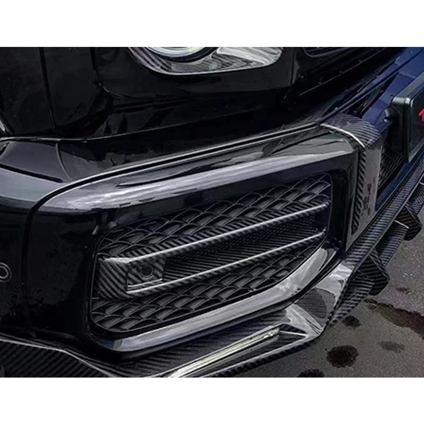 Upgrade Topcar Style Dry Carbon Fiber Car Bumper Trims Accessories For G Wagon G63 W464 G500 Body Kit 2019-2024y